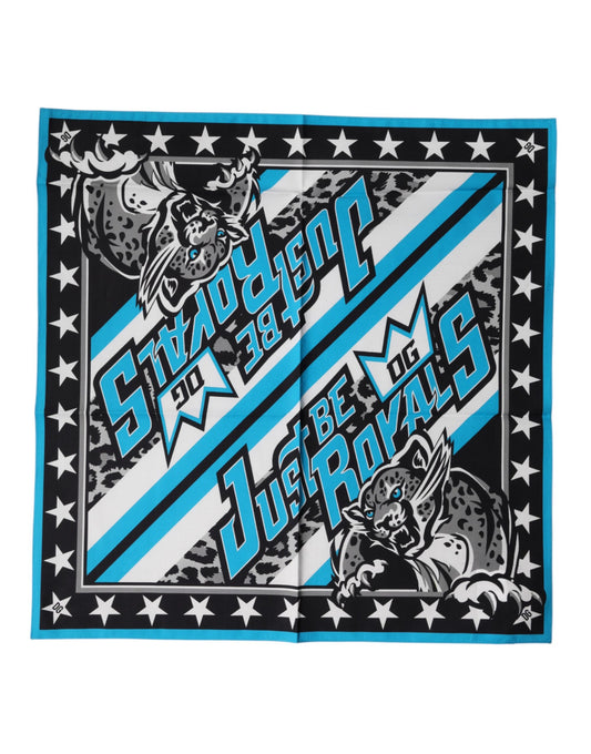 Multicolor DG Royals Square Foulard 51.5cm x 51cm Scarf