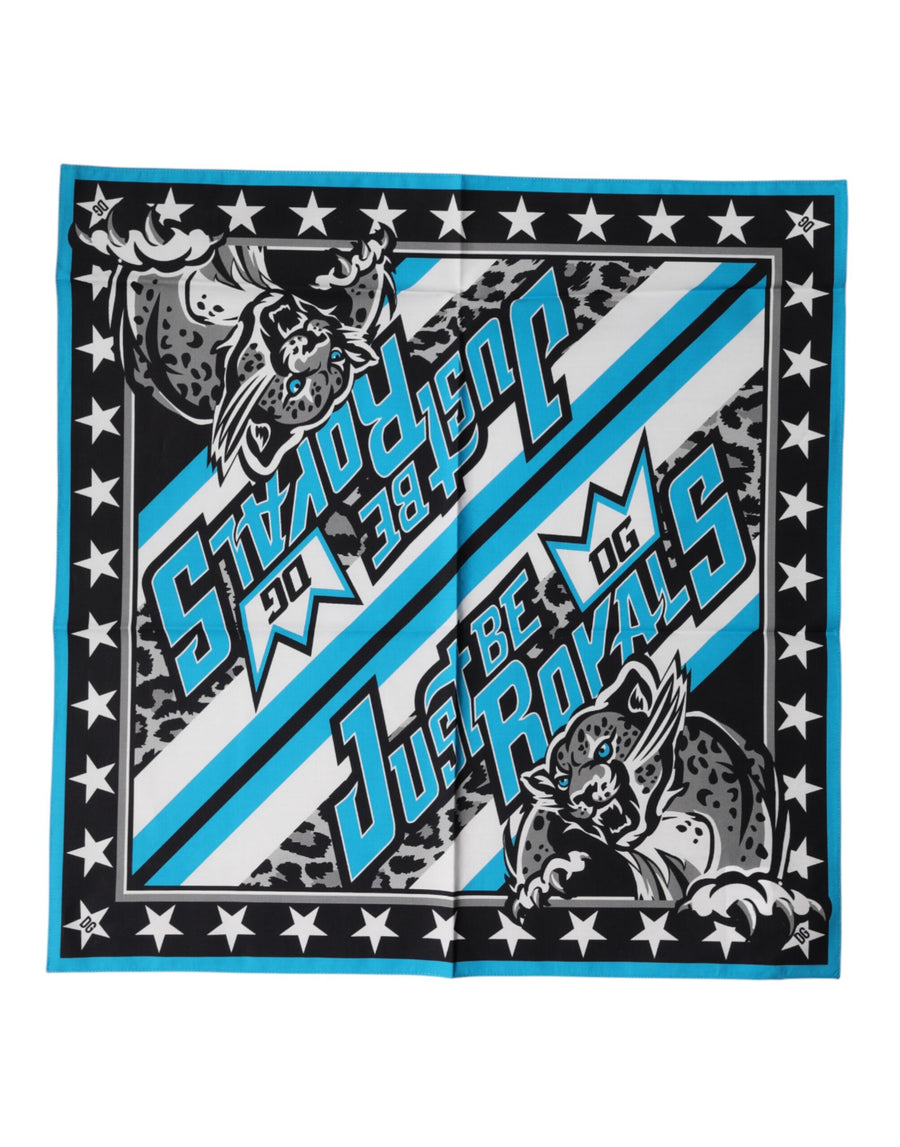 Multicolor DG Royals Square Foulard 51.5cm x 51cm Scarf