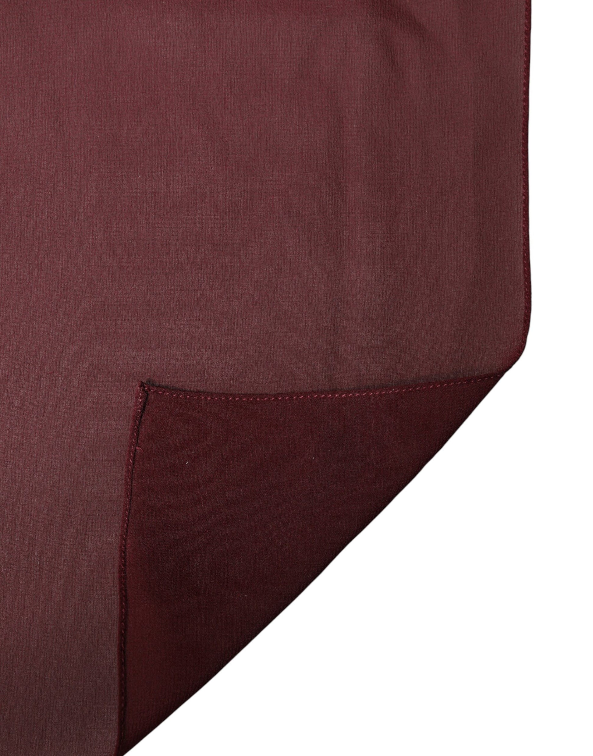 Maroon Silk Stole Neck Wrap Shawl Men 200cm x 130cm  Scarf