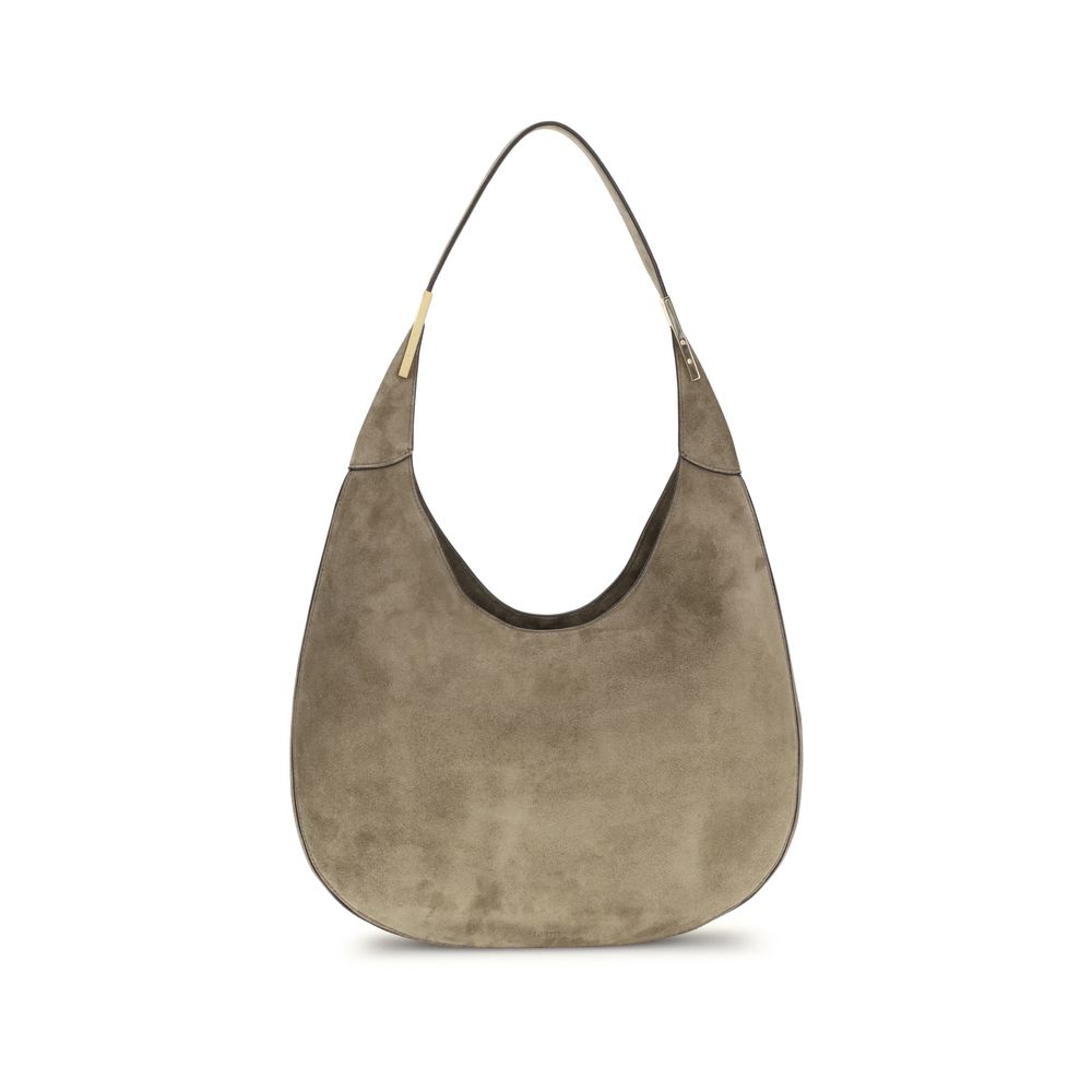 Beige Calf Leather Bos Taurus Shoulder Bag