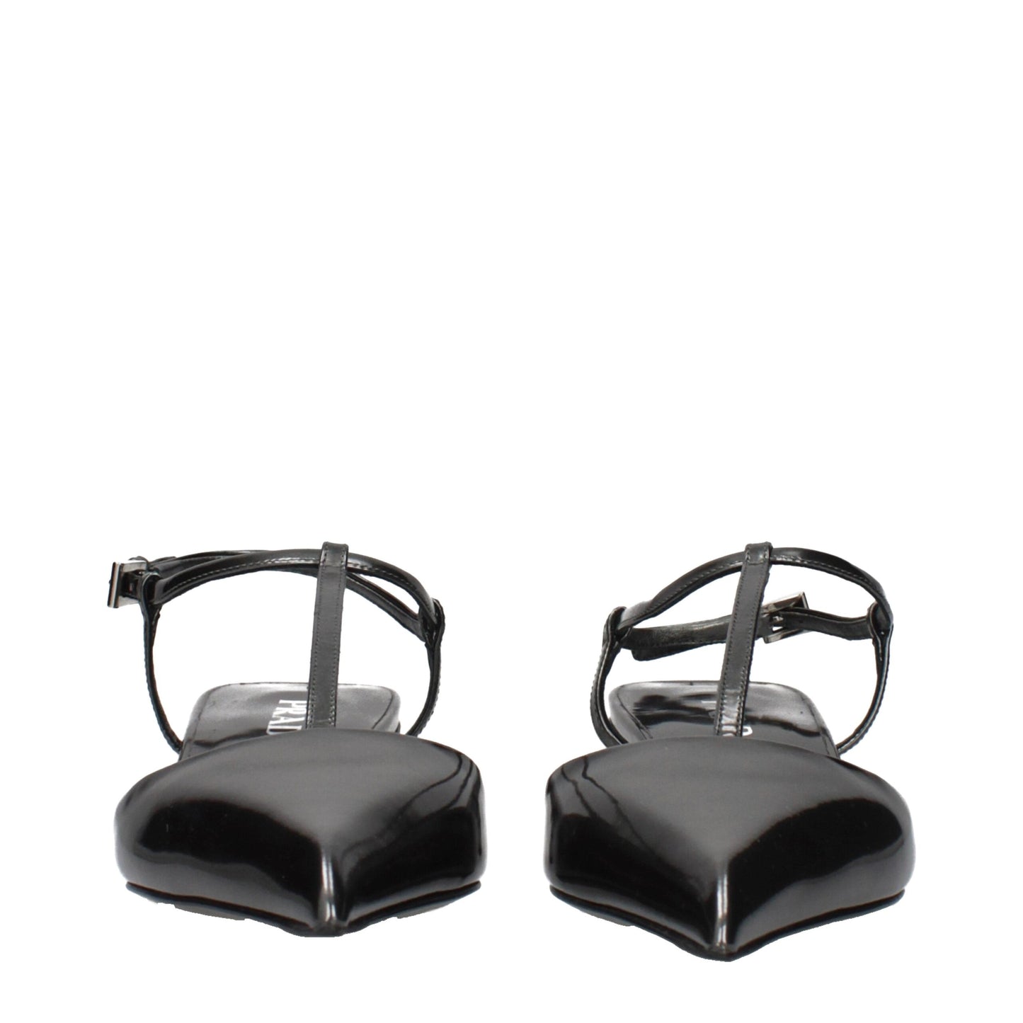 Gray Leather Sandals