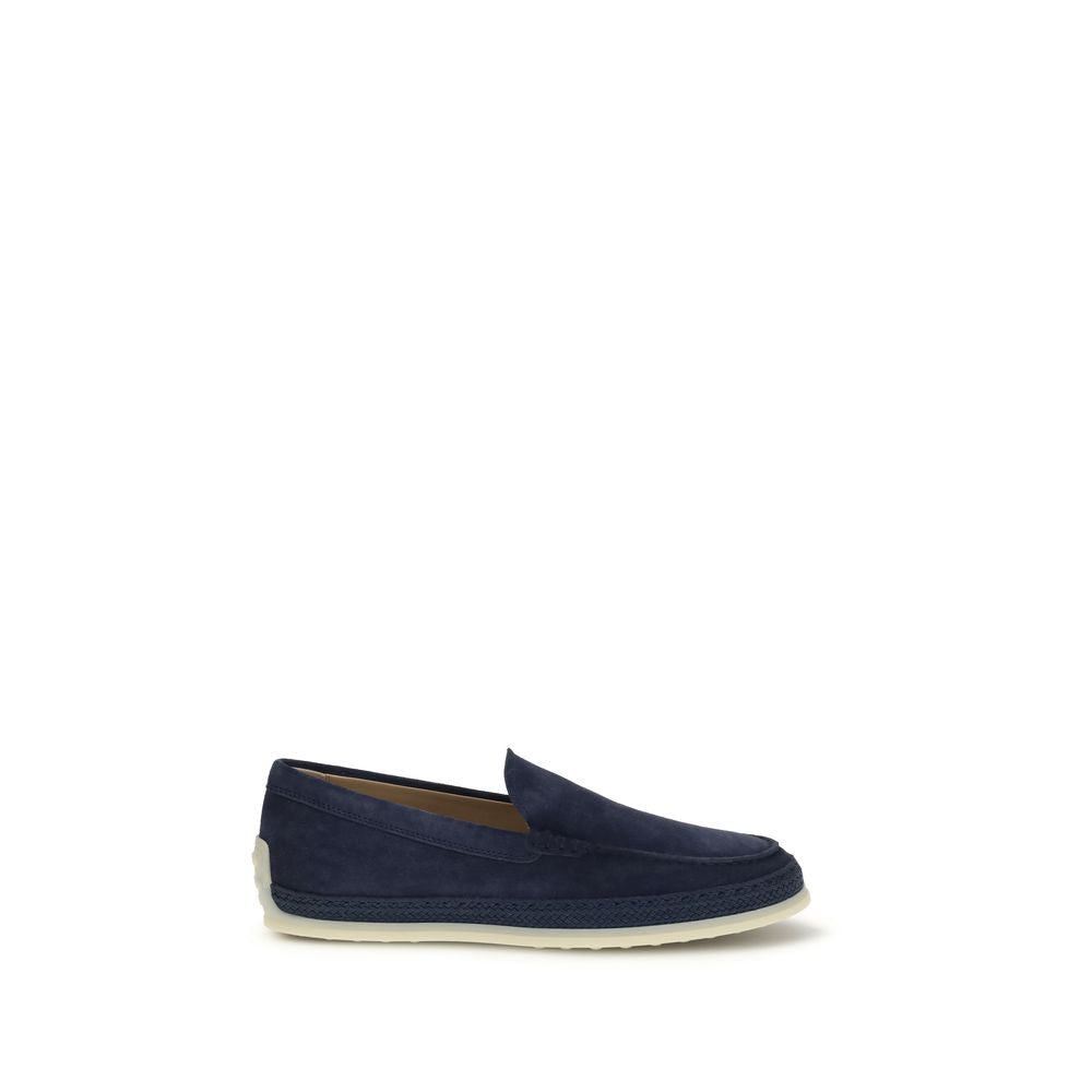Blue Calf Leather Bos Taurus Slip-On Loafers