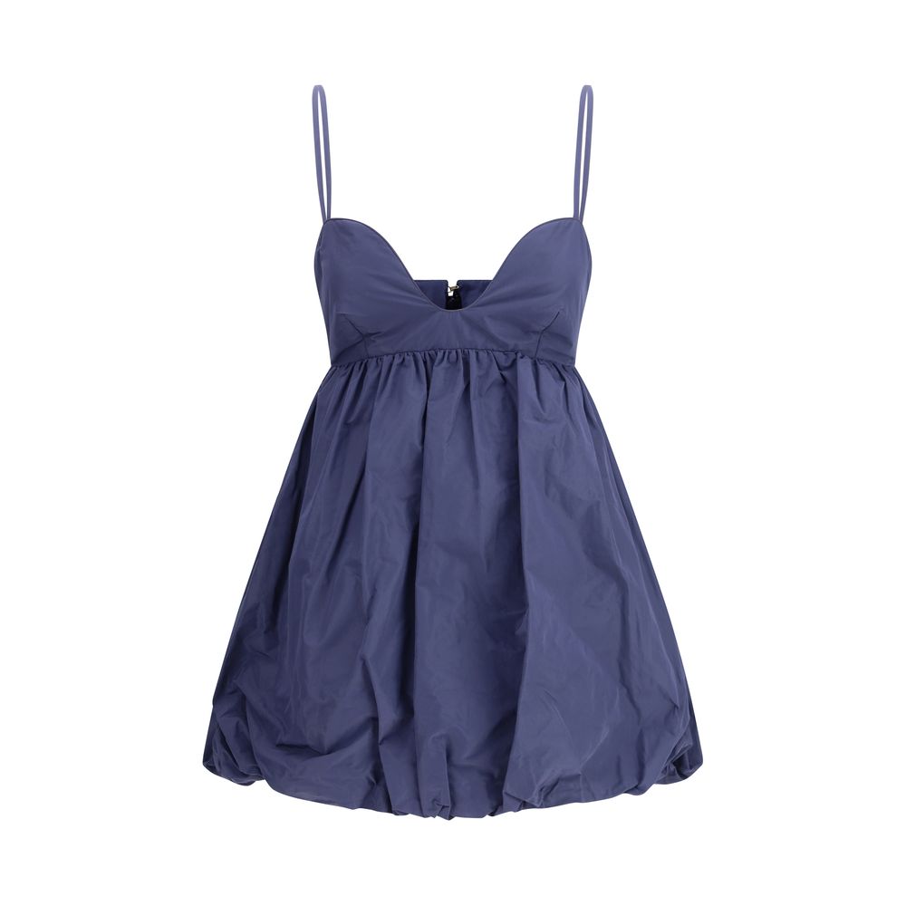 Blue Polyester Cocktail Dress