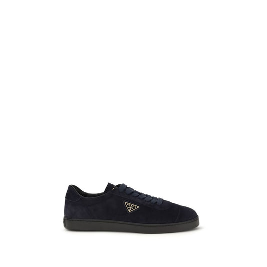 Blue Calf Leather Bos Taurus Low Top Sneakers