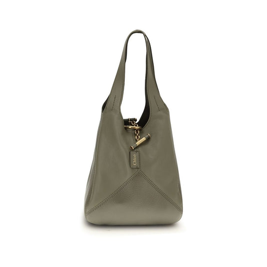Green Buffalo Leather Shoulder Bag