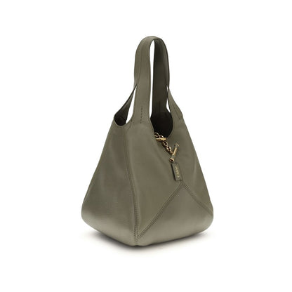 Green Buffalo Leather Shoulder Bag