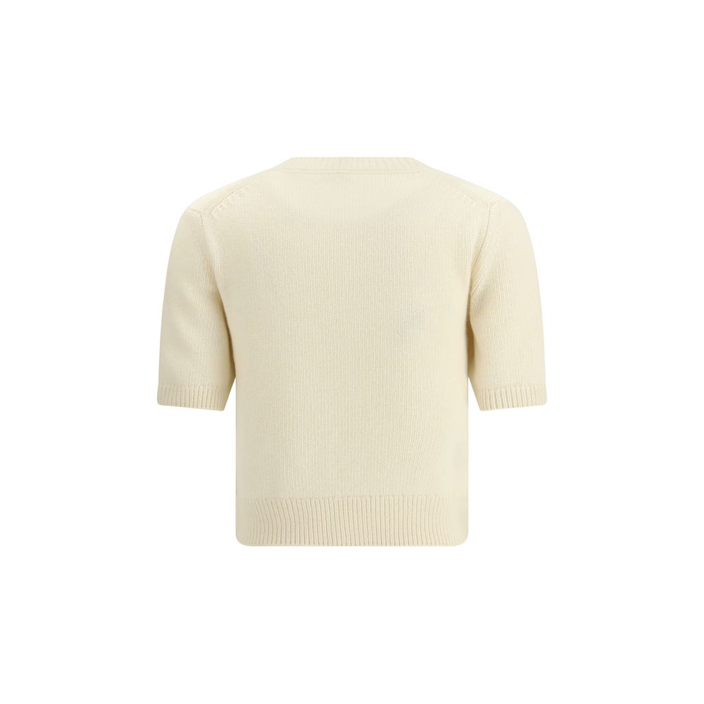 Cream Wool Sweatshirt