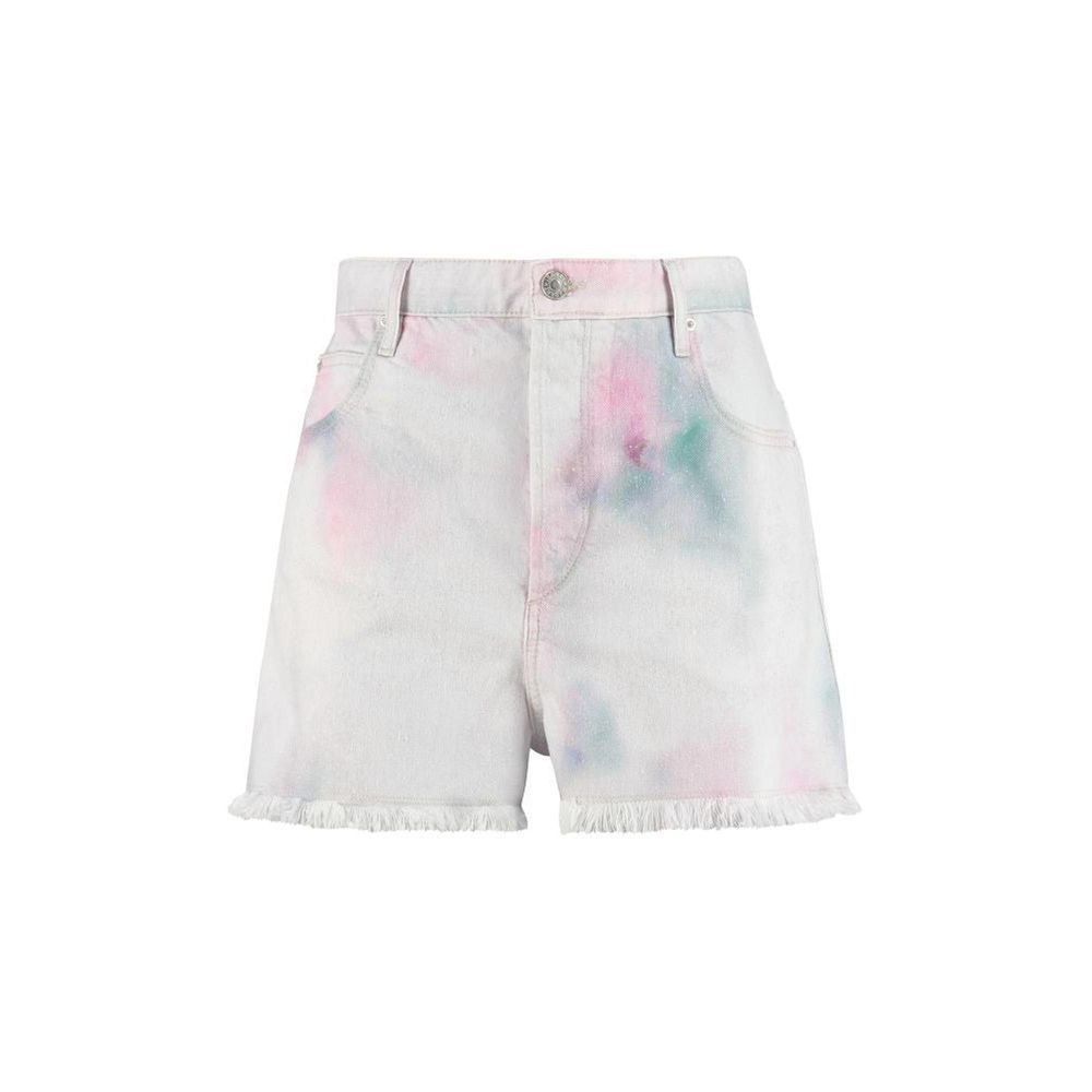 Multicolor Denim Shorts