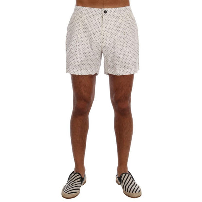 White Polyester Short And Mini Shorts
