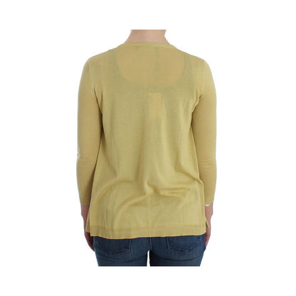 Yellow Silk Cardigan