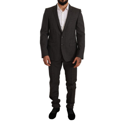 Black Virgin Wool Two-Piece Suit