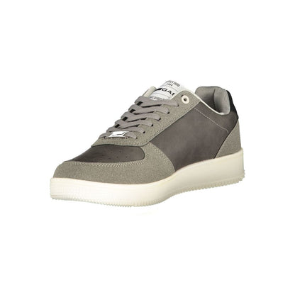 Grigio Poliestere Men Sneaker