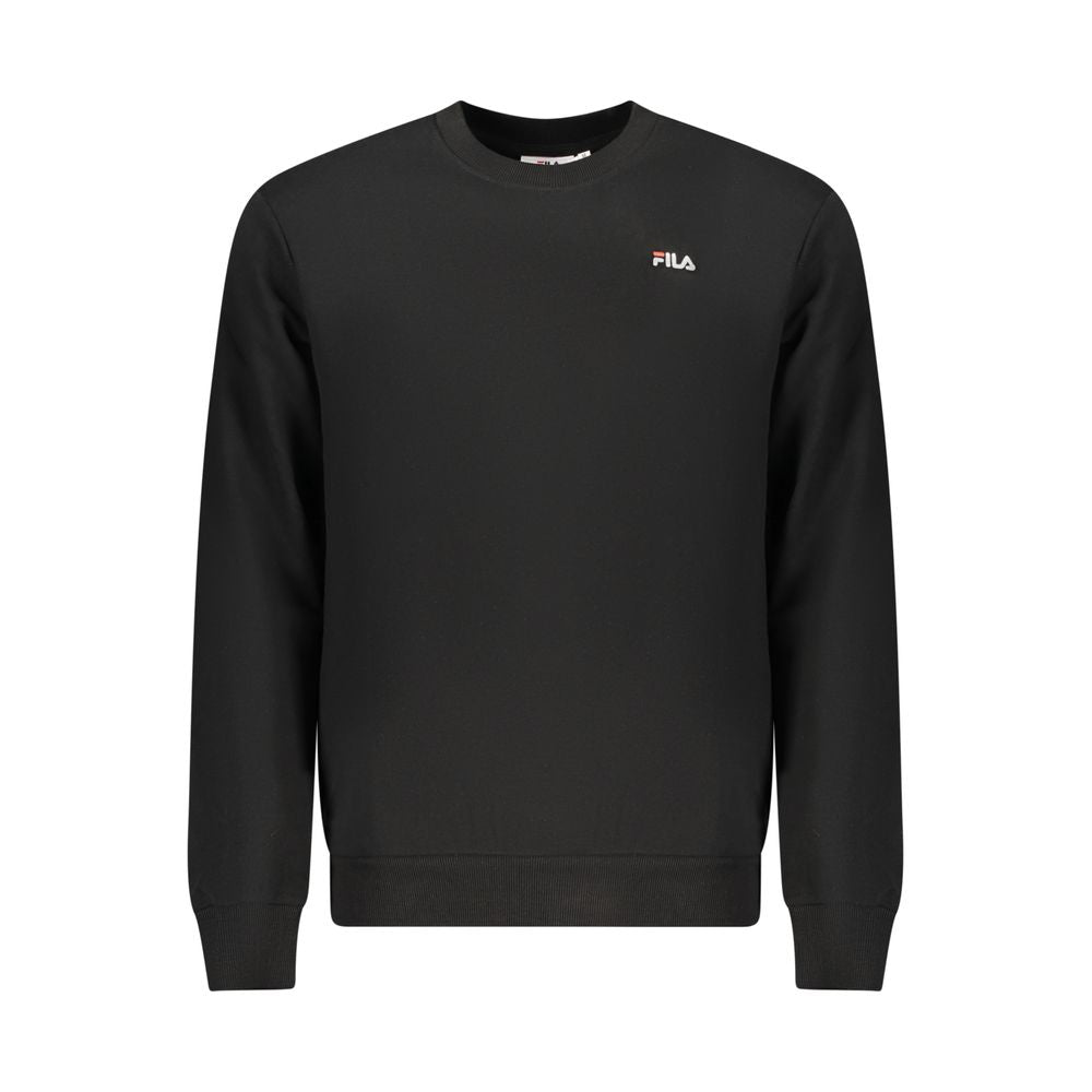 Black Cotton Men's Sweatshirt