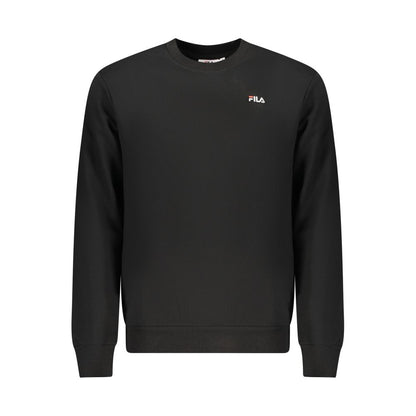 Black Cotton Men's Sweatshirt