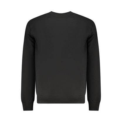 Black Cotton Men's Sweatshirt
