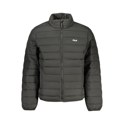 Black Polyester Men's Jacket