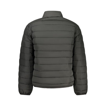 Black Polyester Men's Jacket