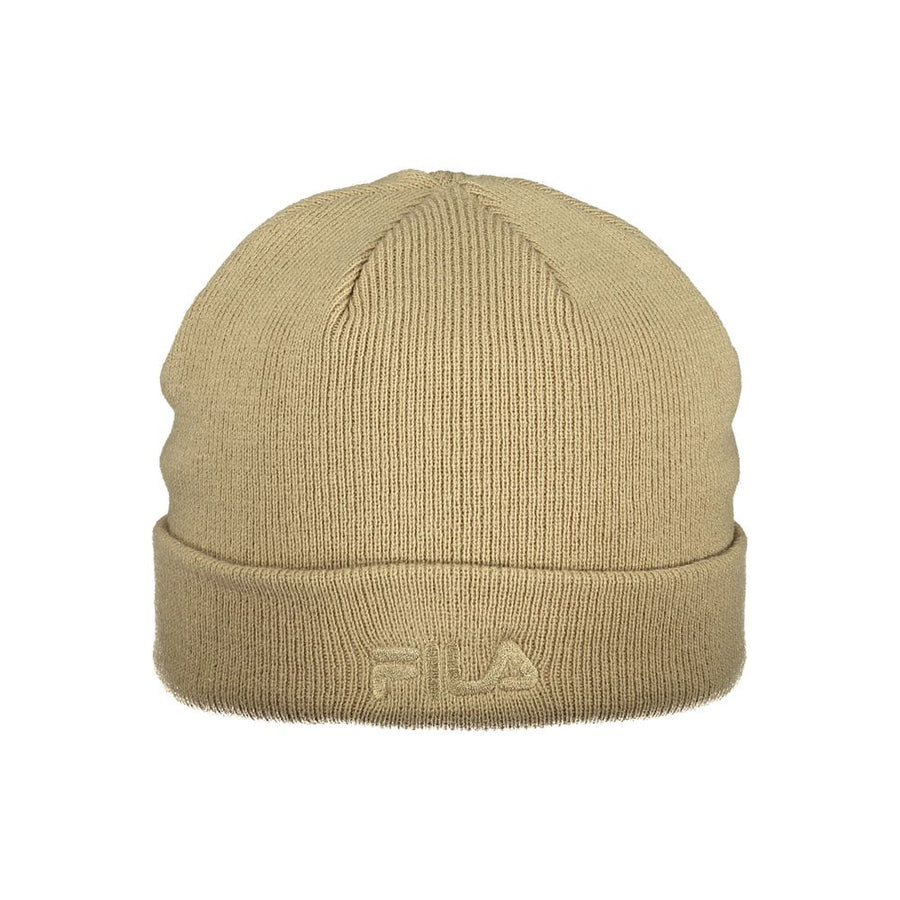 Beige Acrylic Men's Cap