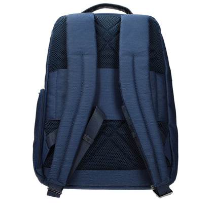 Blue Fabric Backpack