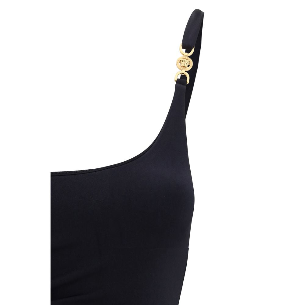 Black Polyamide One-Piece Swimsuit