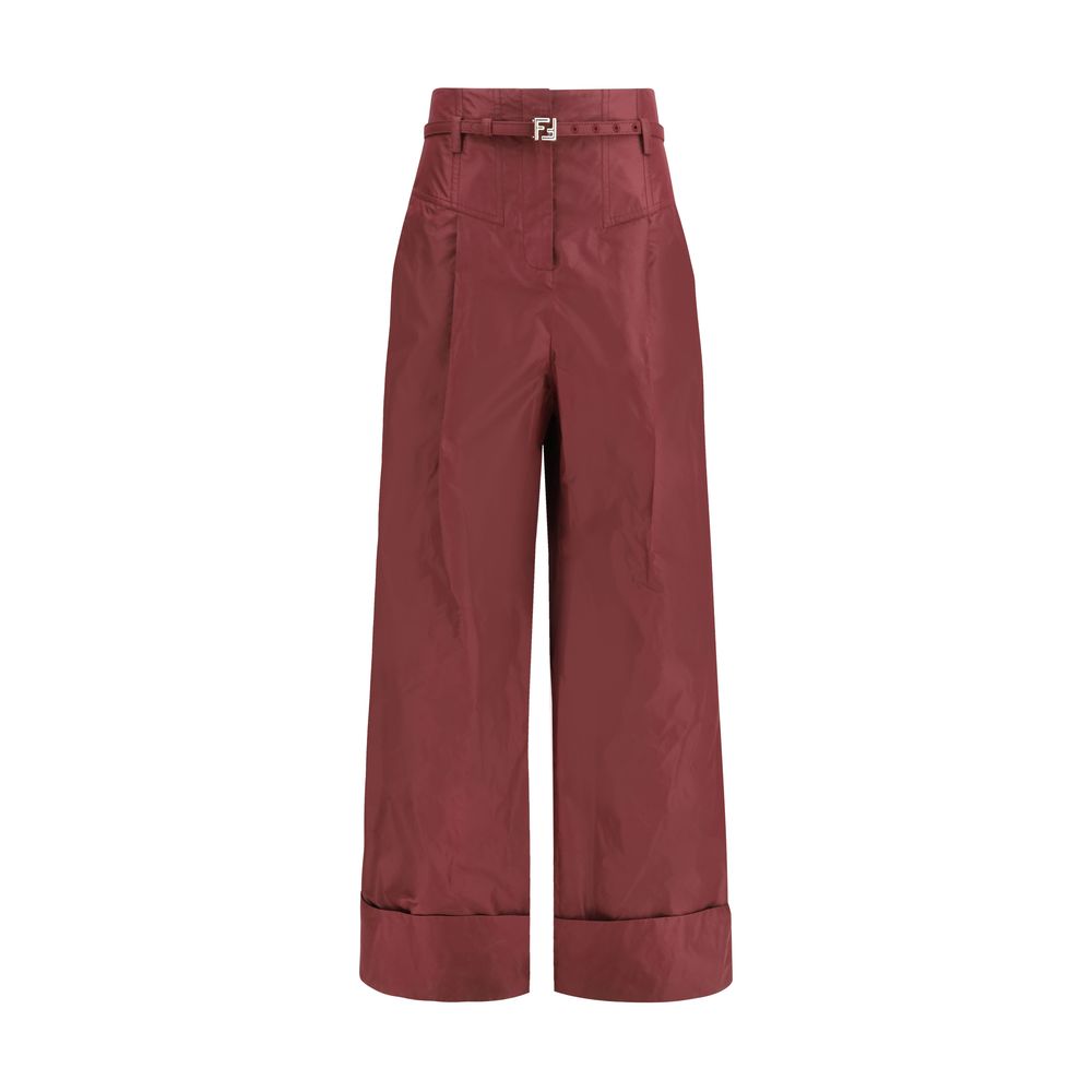 Bordeaux Silk Dress Pants