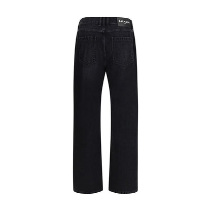 Black Cotton Jeans Denim